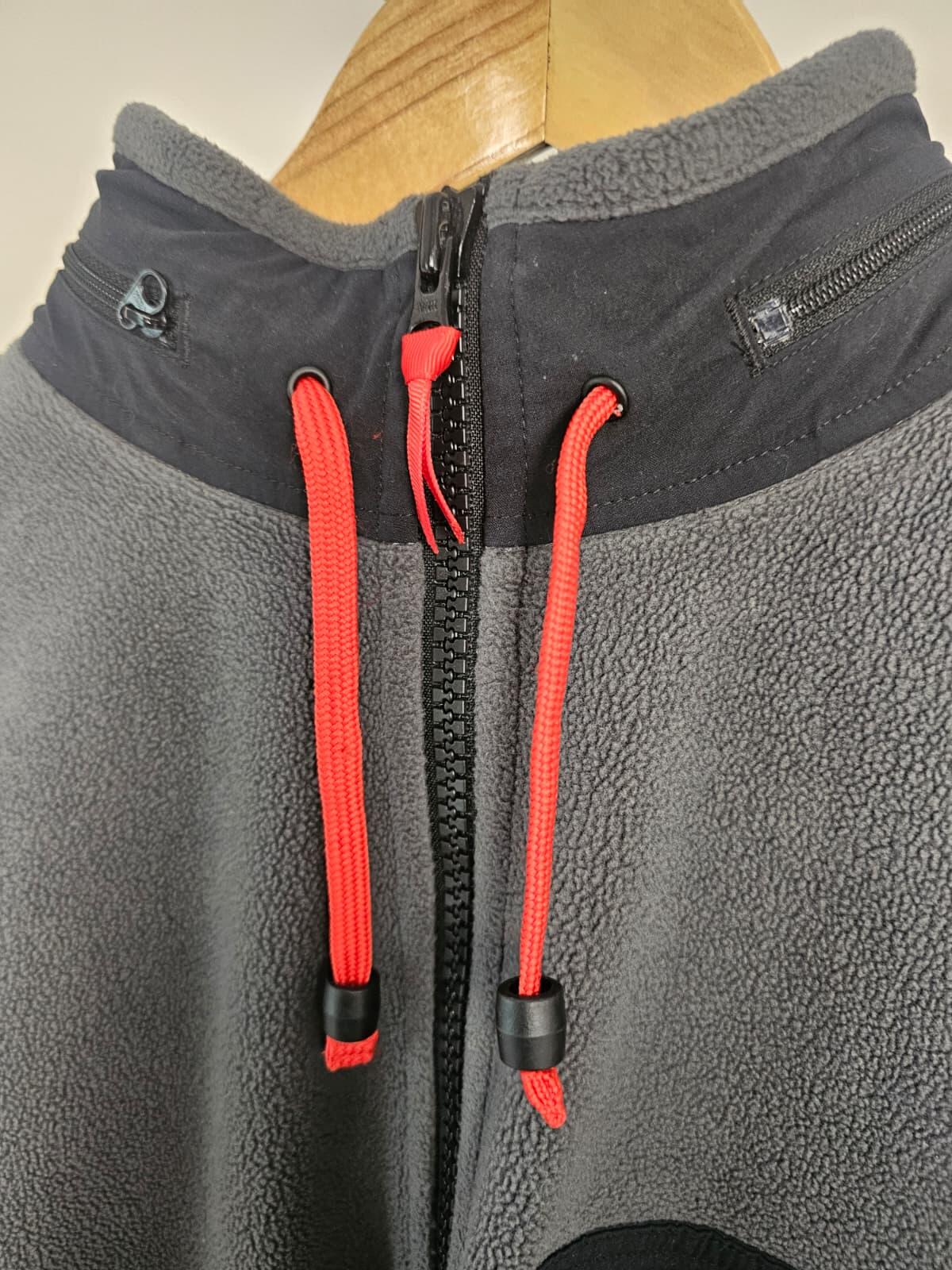 Berghaus Ascent 91 Full Zip Hideaway Hood Fleece Jacket - M/Medium - Black/Grey
