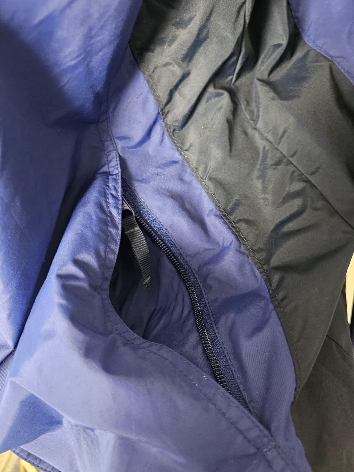 Columbia Vintage Full Zip Hooded Waterproof Windbreaker Jacket-L/Large-Navy/Blue