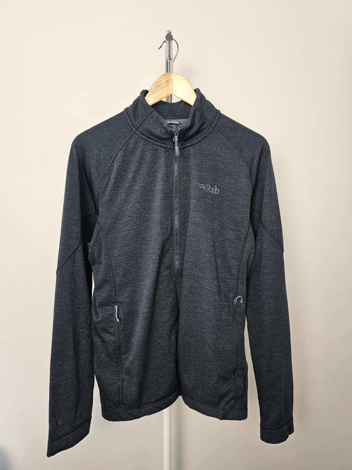 Rab Men's Lightweight Full Zip Through Waffle Fleece Jacket - L/Large - Grey