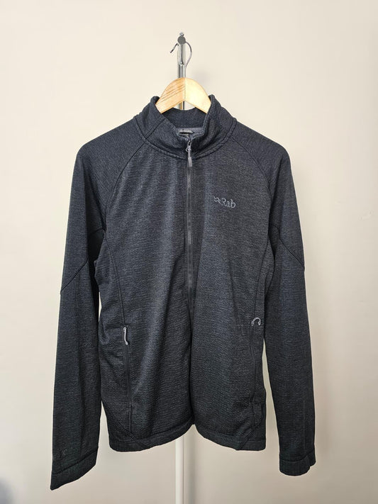 Rab Men's Lightweight Full Zip Through Waffle Fleece Jacket - L/Large - Grey