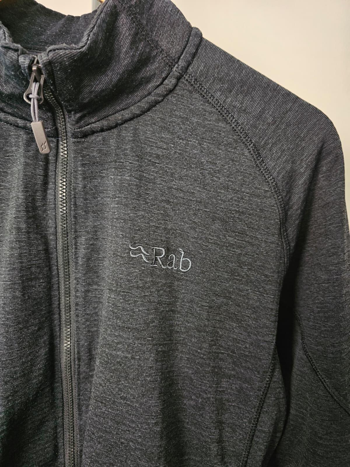 Rab Men's Lightweight Full Zip Through Waffle Fleece Jacket - L/Large - Grey