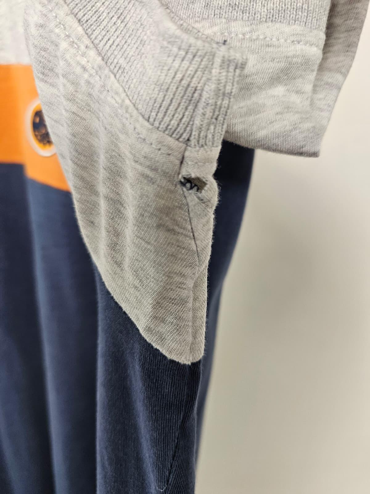 Pretty Green Men's Polo Shirt - M/Medium Navy/Grey/Burnt Orange