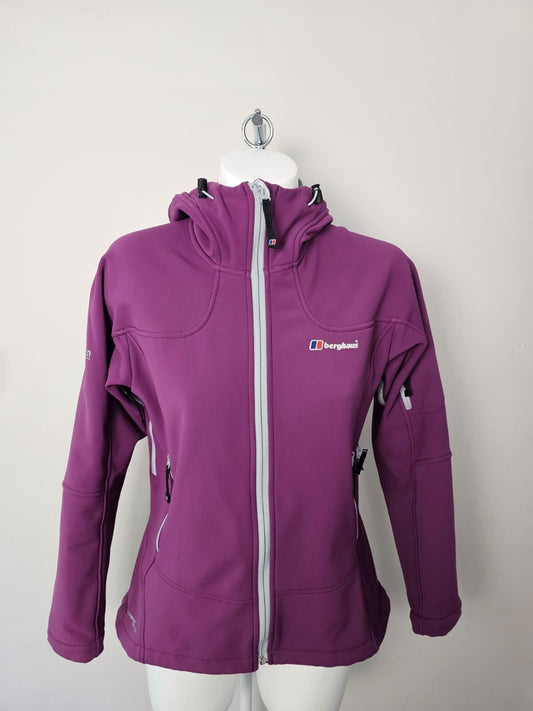 Berghaus Women's Technical WindStopper Soft Shell Hiking Jacket - UK 14 - Purple