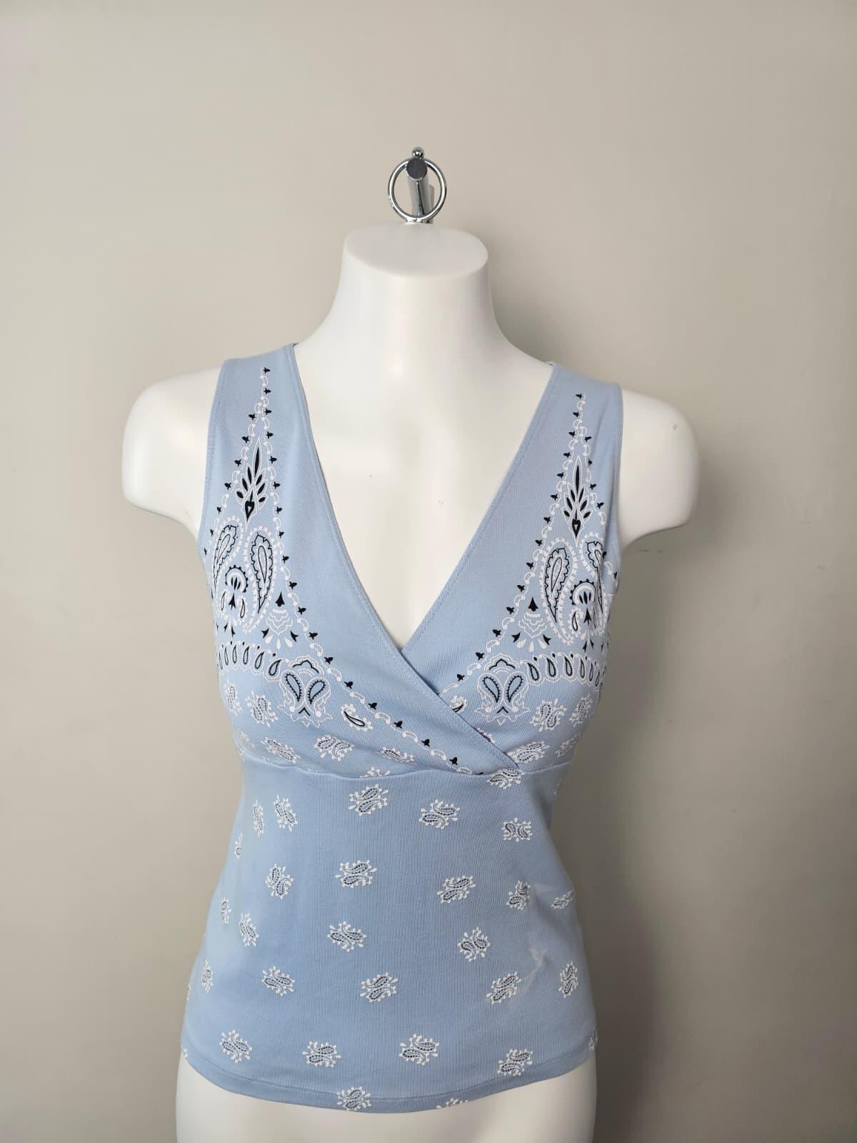 Vintage Next Womens/Ladies Sleeveless Boho Pattern Print Top/Blouse - UK 10