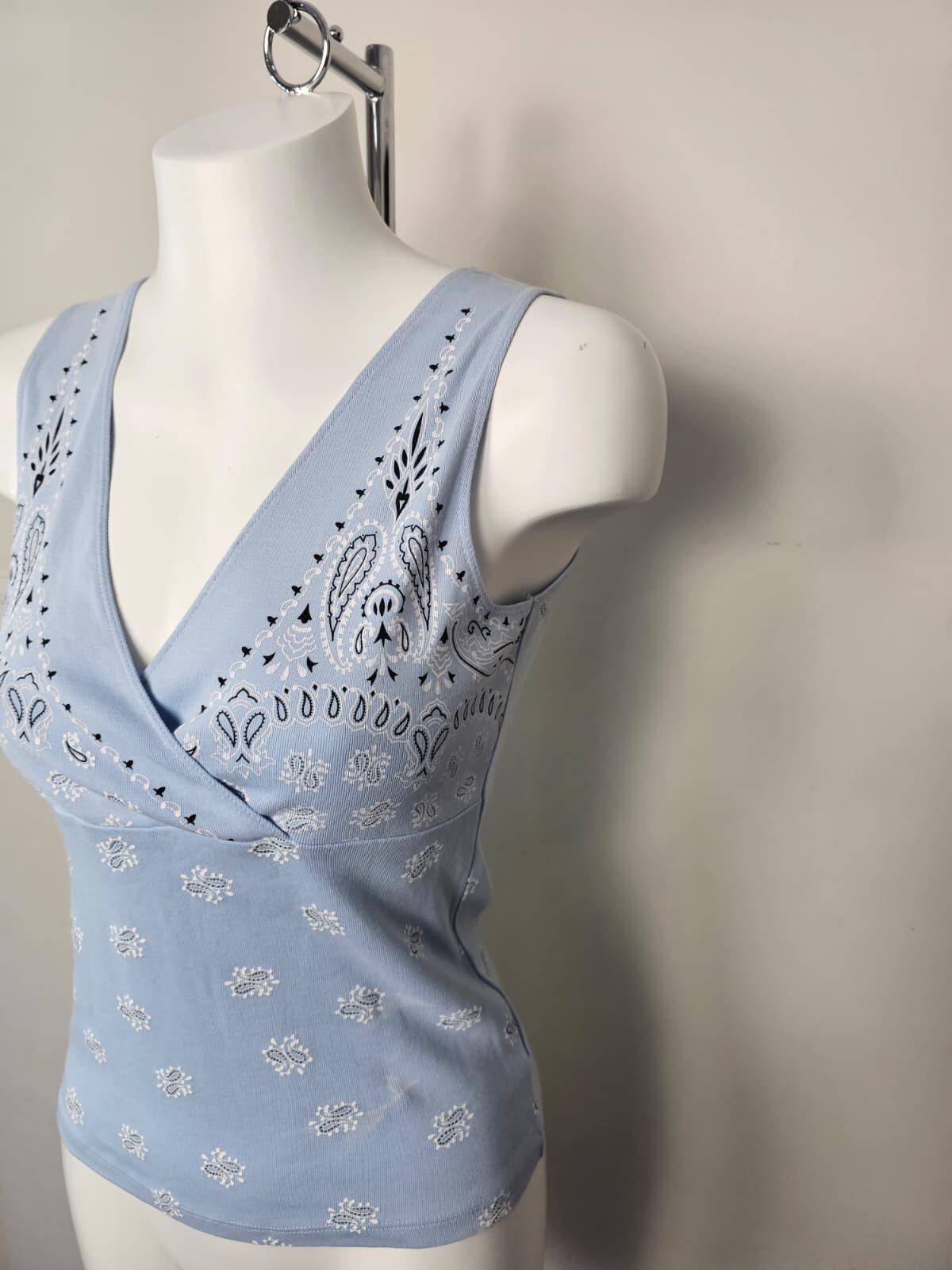 Vintage Next Womens/Ladies Sleeveless Boho Pattern Print Top/Blouse - UK 10