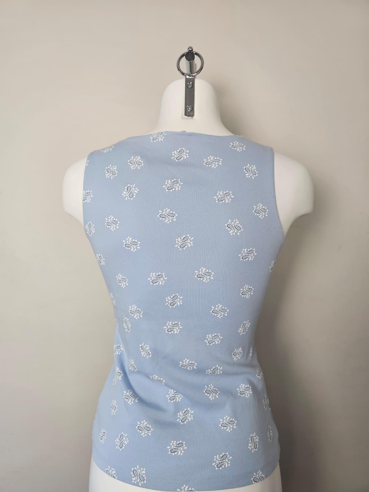 Vintage Next Womens/Ladies Sleeveless Boho Pattern Print Top/Blouse - UK 10