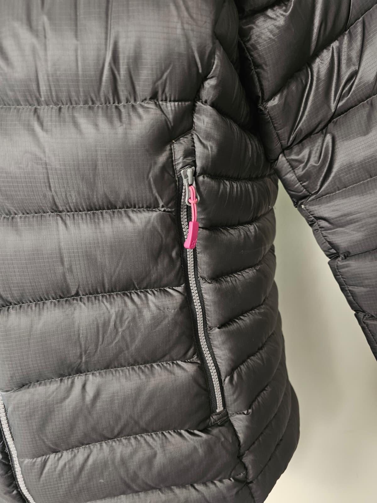 Rab Electron Women's Full Zip Hooded Down Puffer Jacket - UK 14 - Grey