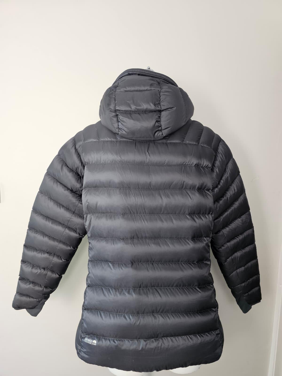 Rab Electron Women's Full Zip Hooded Down Puffer Jacket - UK 14 - Grey