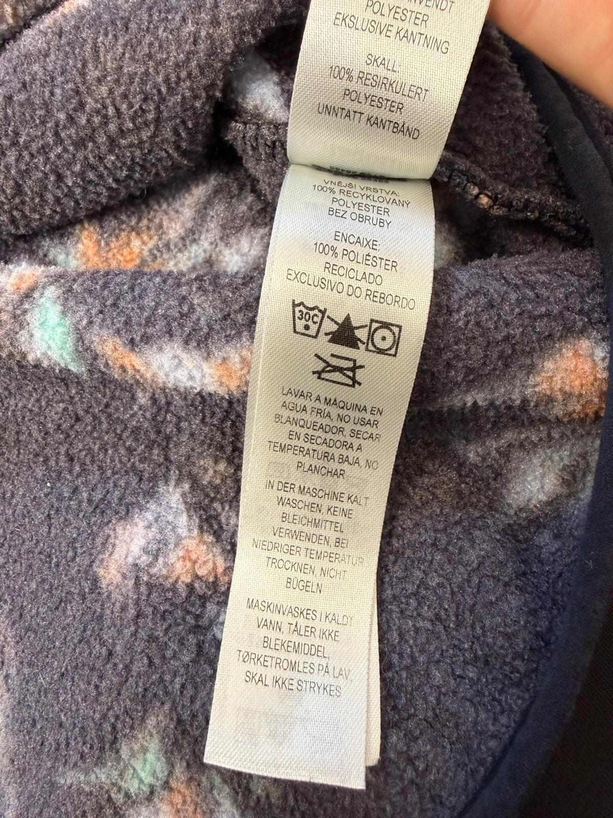 Patagonia Women's Snap Button Pullover Synchilla Pattern Fleece Jumper -M/Medium