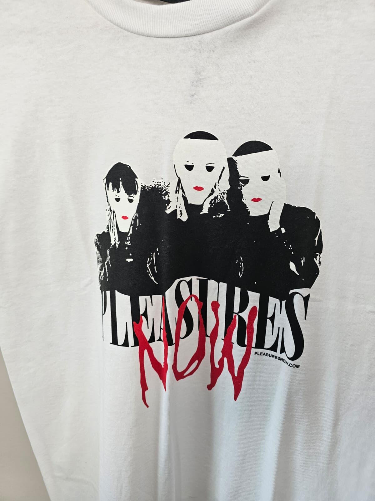 Pleasures Masks Mens White Printed Short Sleeve T-Shirt/Top - M/Medium