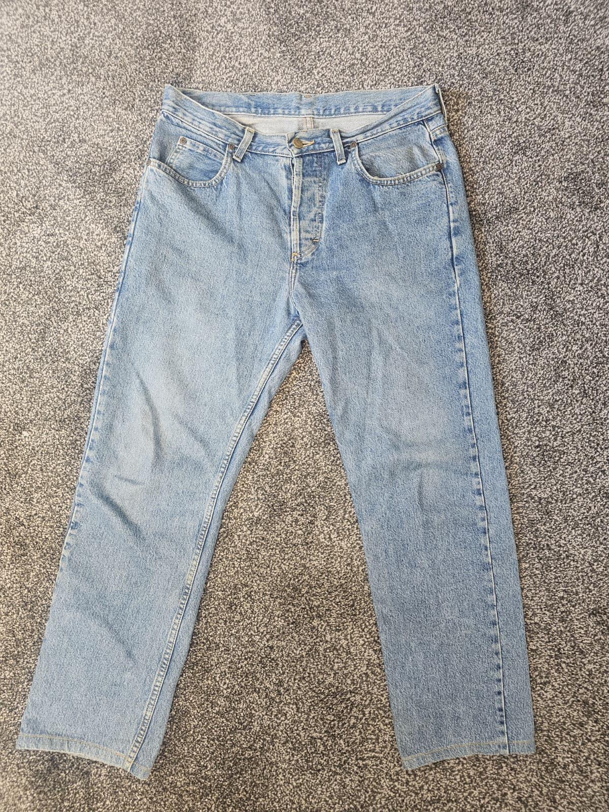 LEE Men's Vintage 90's Riders Light Blue 100% Cotton Denim Jeans - W34/L29