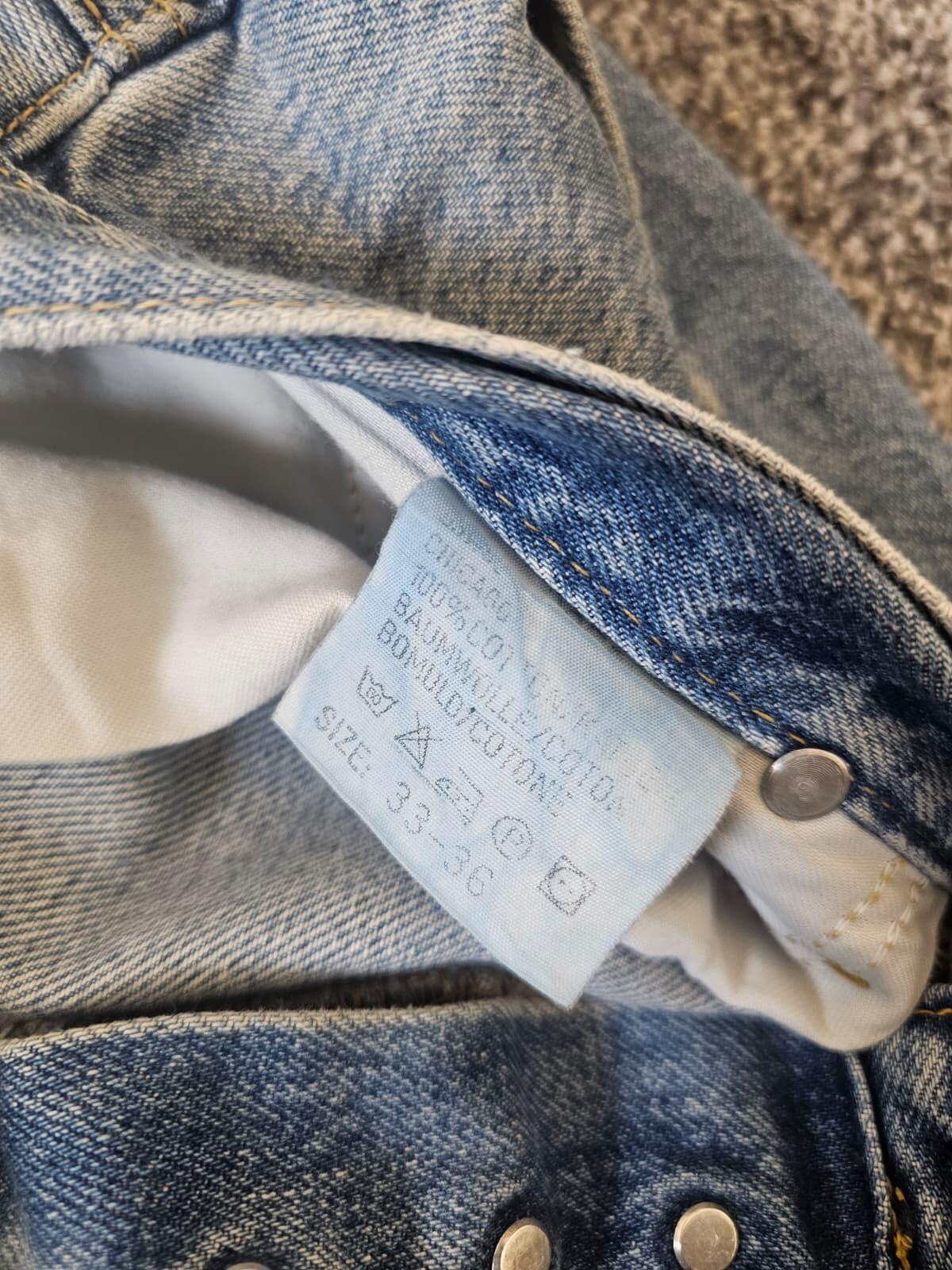 LEE Men's Vintage 90's Riders Light Blue 100% Cotton Denim Jeans - W34/L29