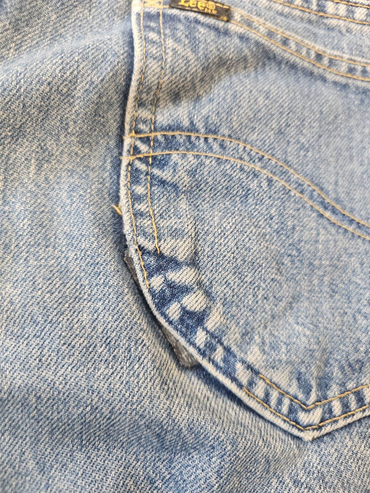 LEE Men's Vintage 90's Riders Light Blue 100% Cotton Denim Jeans - W34/L29