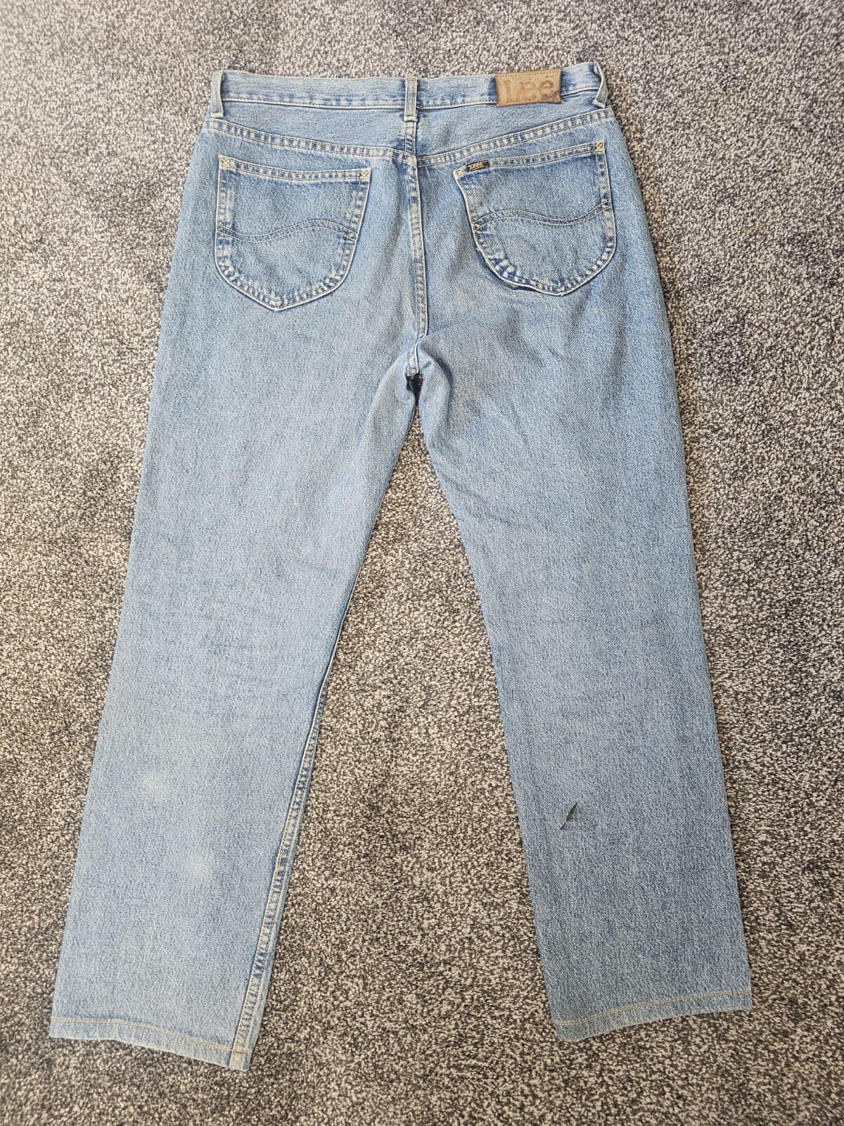 LEE Men's Vintage 90's Riders Light Blue 100% Cotton Denim Jeans - W34/L29