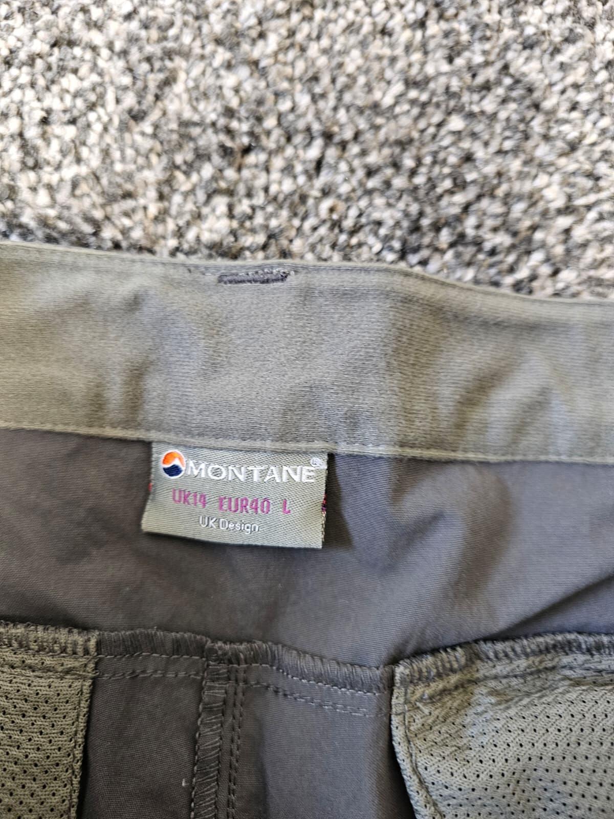 Montane Women's/Ladies Hiking/Outdoor Walking Casual Grey Shorts - UK 14