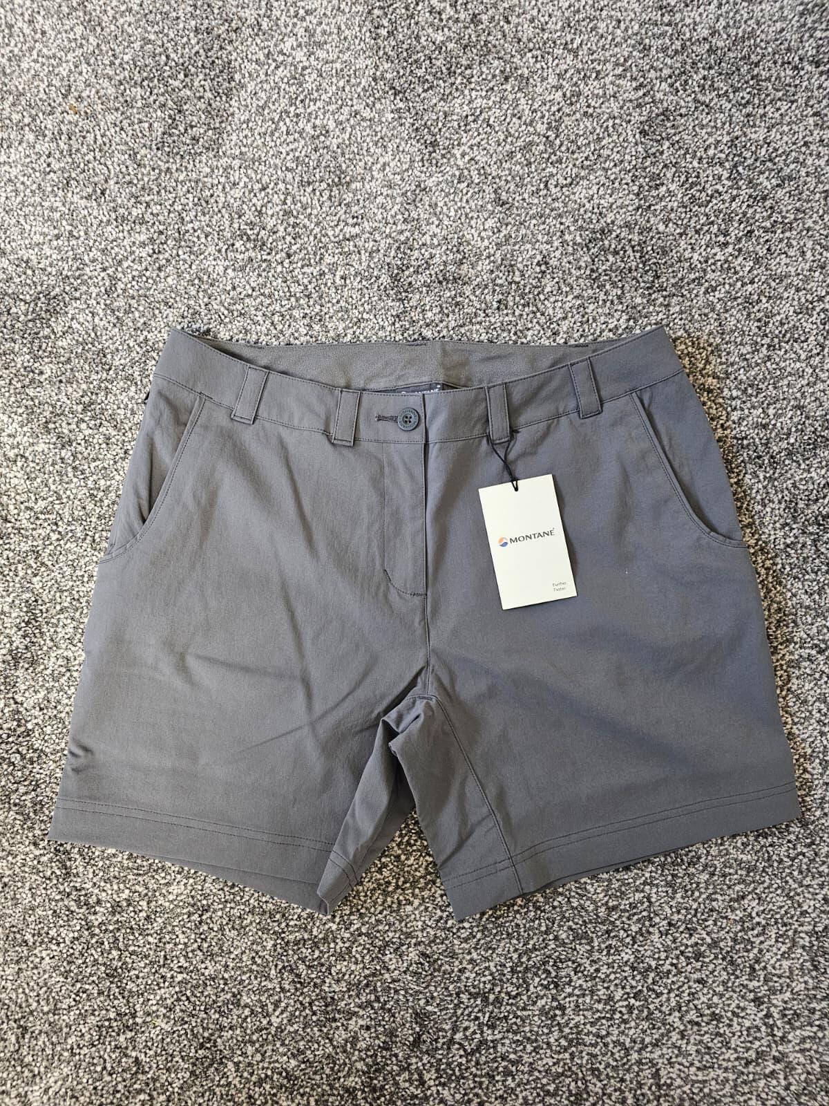 Women's/Ladies Hiking/Outdoor Walking Casual Grey Montane Shorts - UK 12