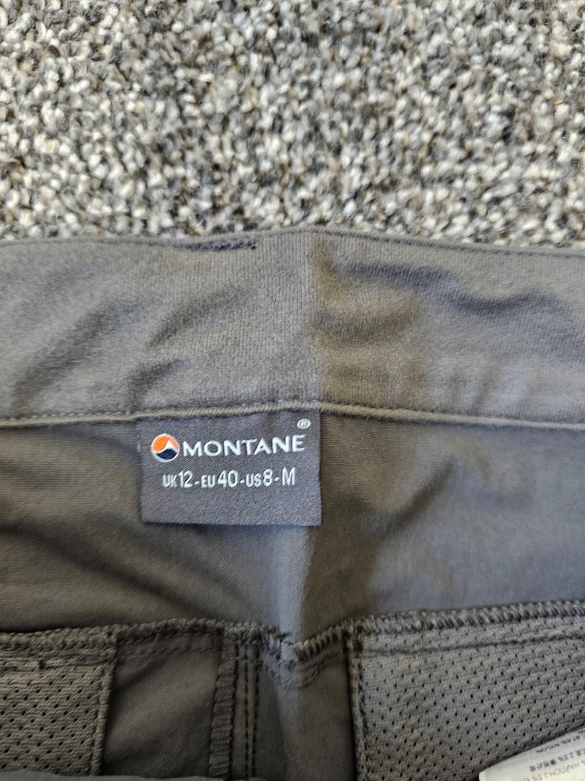 Women's/Ladies Hiking/Outdoor Walking Casual Grey Montane Shorts - UK 12