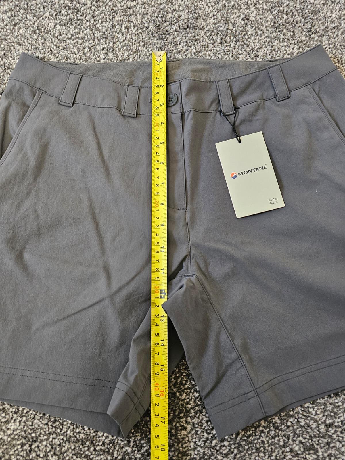 Women's/Ladies Hiking/Outdoor Walking Casual Grey Montane Shorts - UK 12