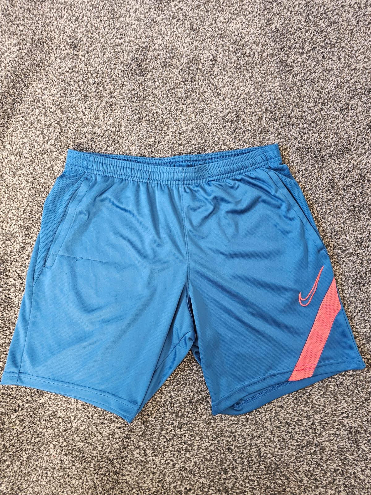 NIKE Men's Activewear Gym Running Shorts - Blue/Pink - S/Small