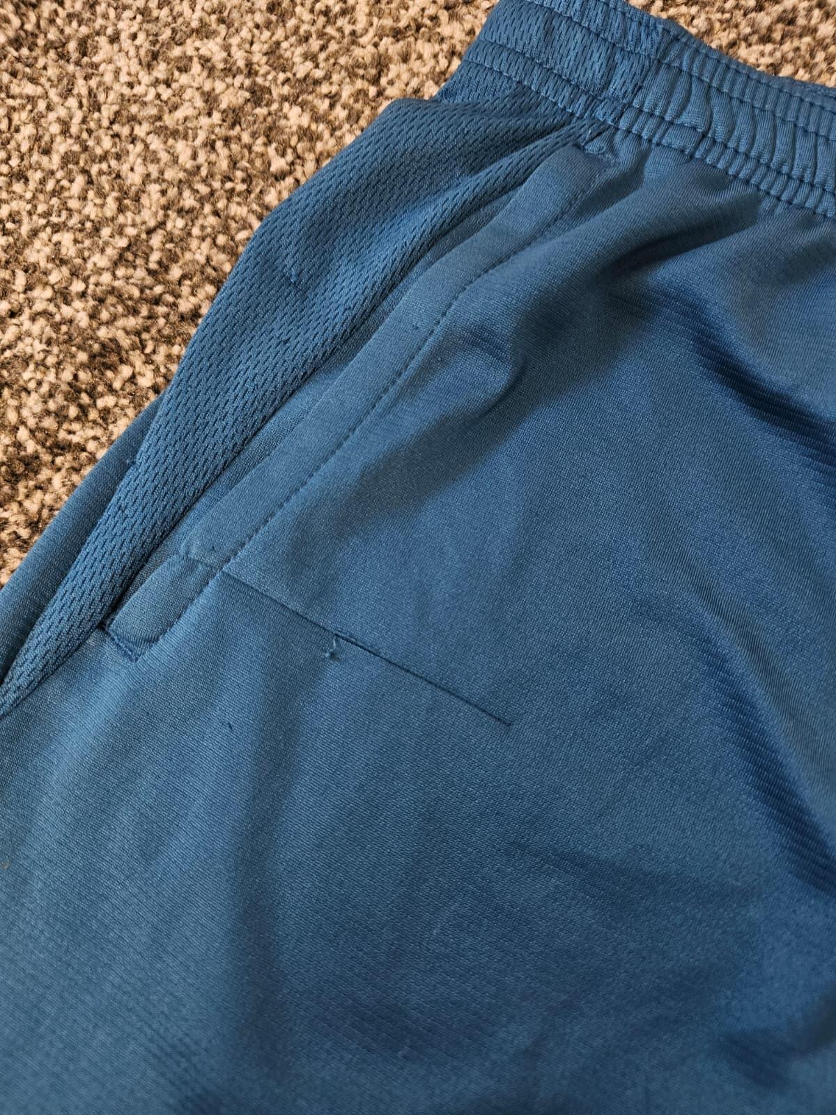 NIKE Men's Activewear Gym Running Shorts - Blue/Pink - S/Small