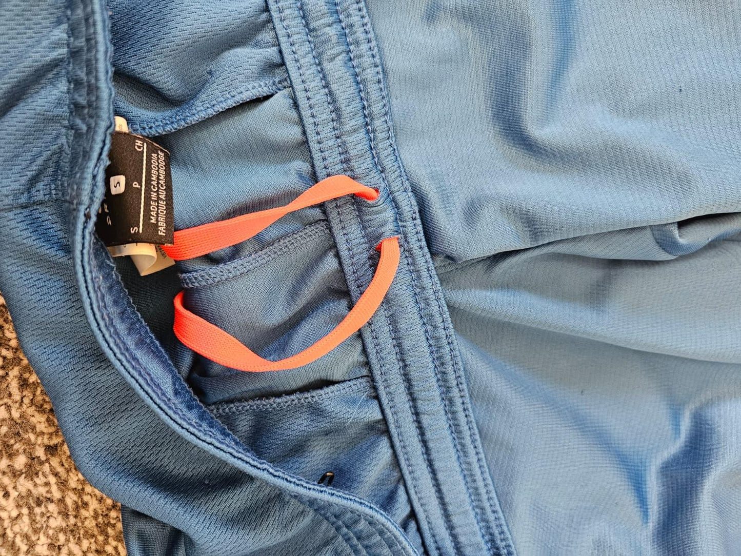 NIKE Men's Activewear Gym Running Shorts - Blue/Pink - S/Small
