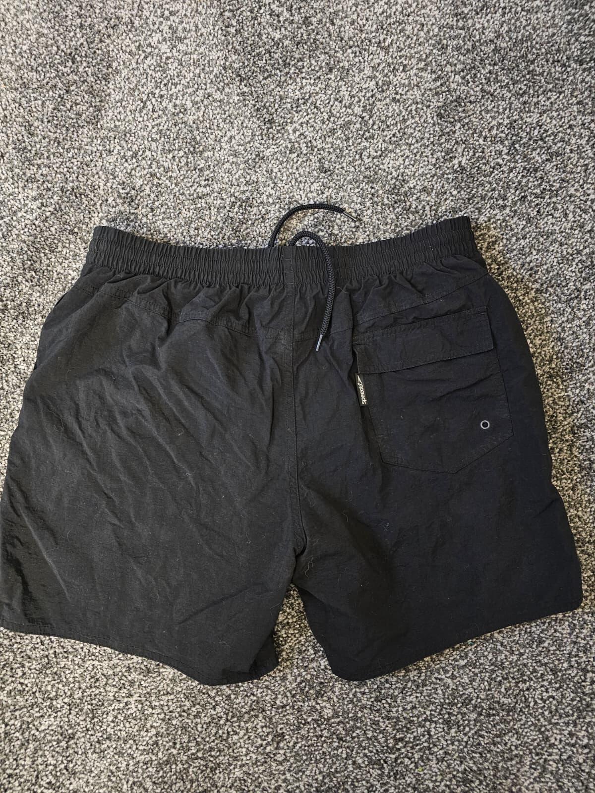 Speedo Men's Swim Wear Swimming Holiday Shorts - M/Medium - Black