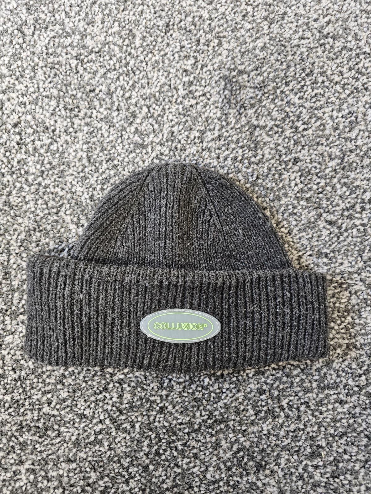 Collusion Unisex Grey Beanie Hat