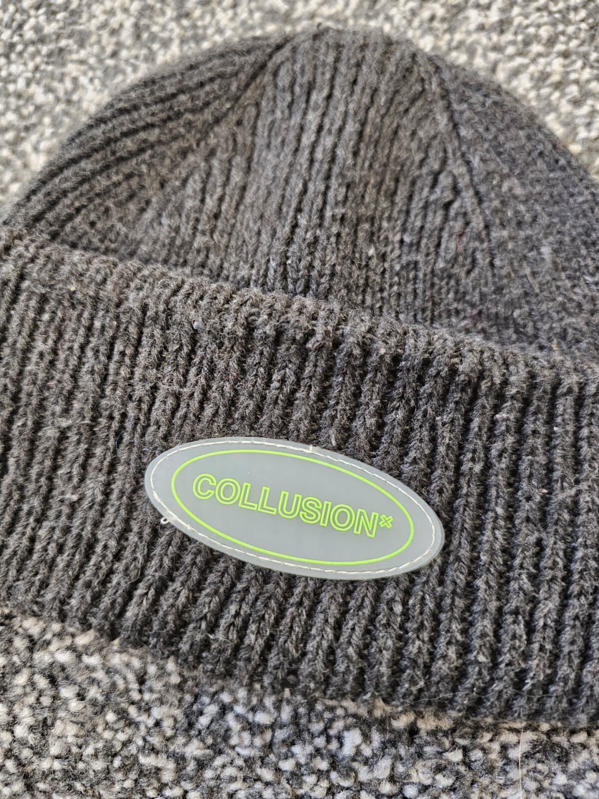 Collusion Unisex Grey Beanie Hat