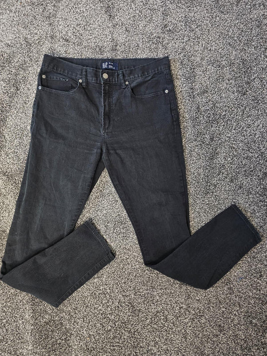 GAP Men's Black Denim Skinny Jeans - W32/L30