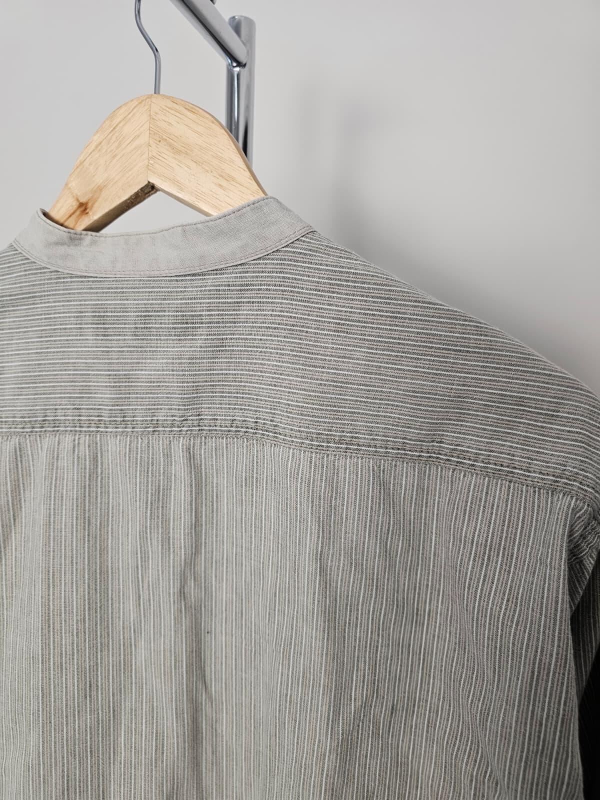 St Michael Marks & Spencer Vintage Grandad / Band-Collar Long Sleeve Shirt - M