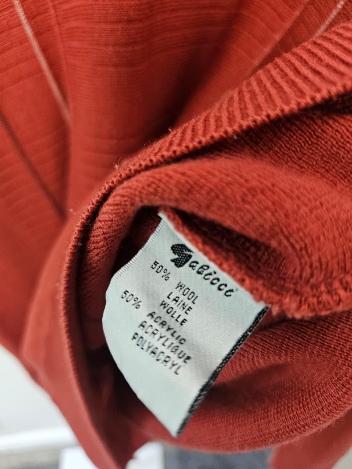 Gabicci Mens V-Neck Pullover Sweater/Jumper - M/Medium - Red Currant