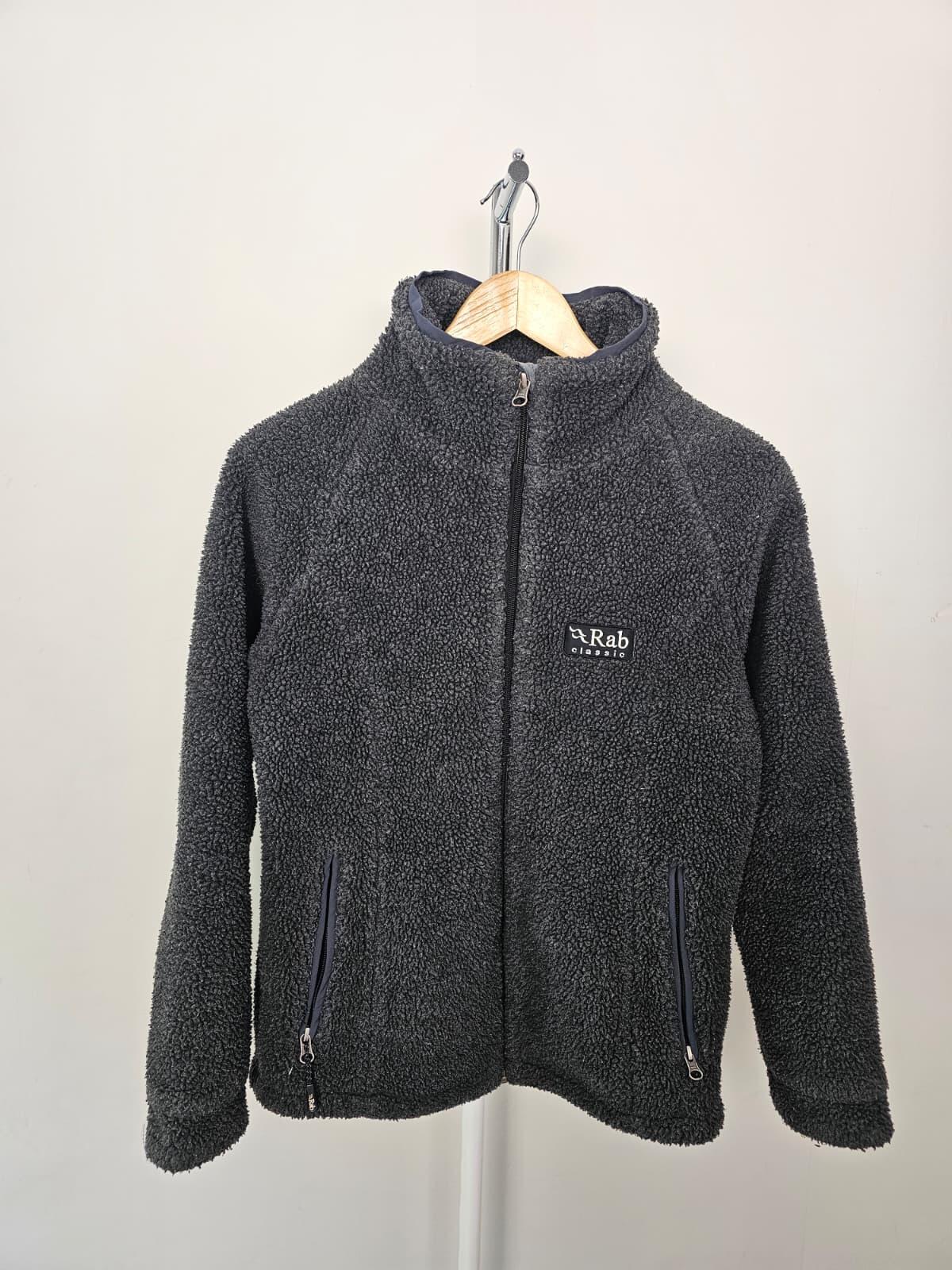Rab Classic Women's Double Pile Thick Sherpa/Borg Fleece Jacket - UK 8 - Grey