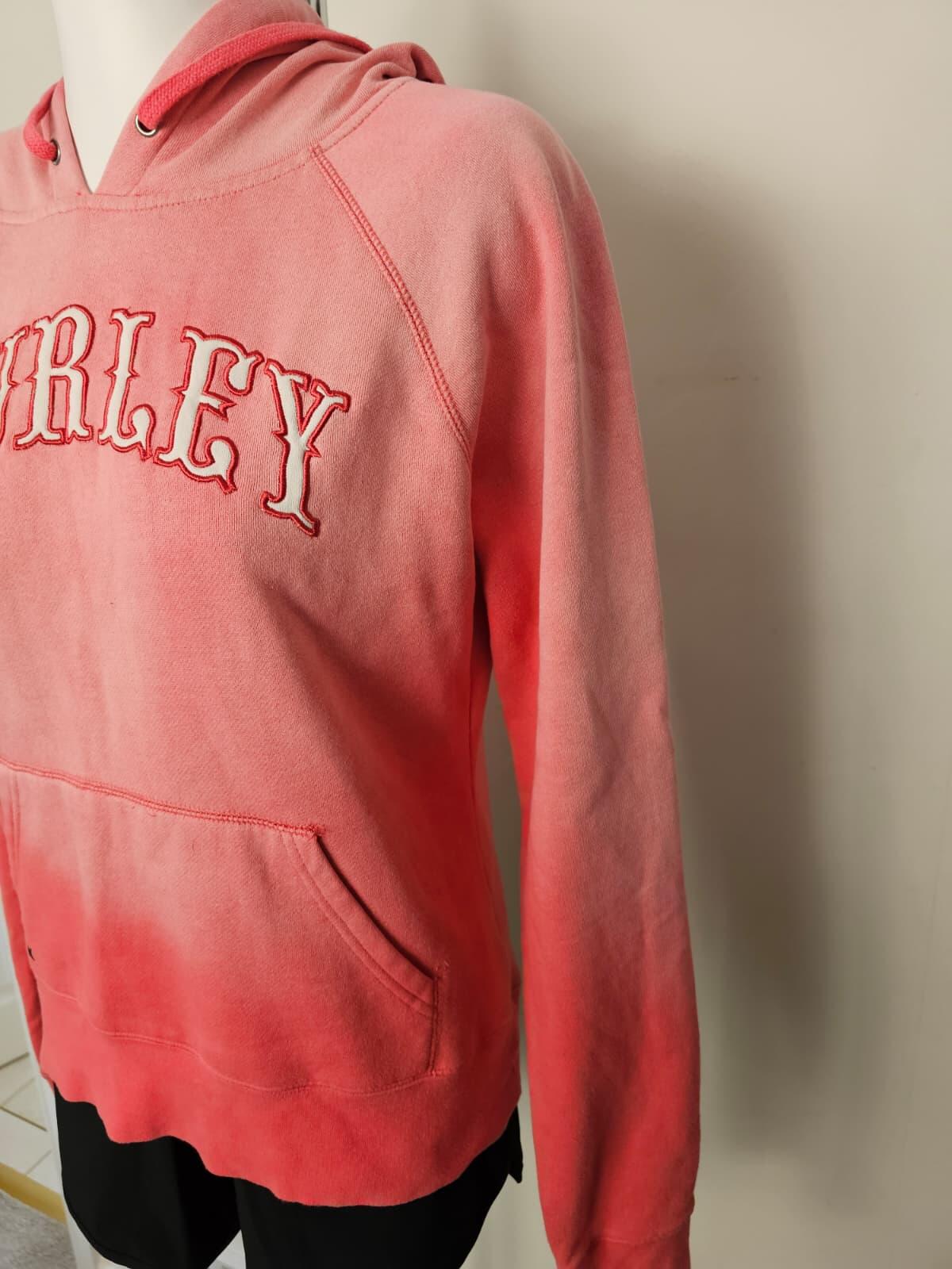 Hurley Y2K 2000's Pullover Embroidered Spellout Hoodie - M/Medium