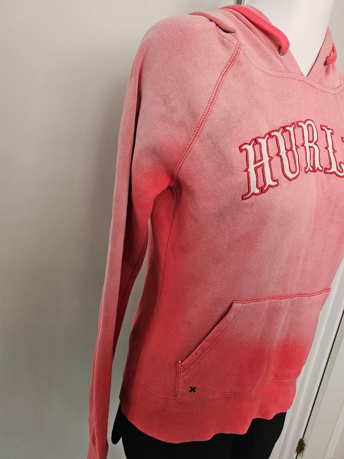 Hurley Y2K 2000's Pullover Embroidered Spellout Hoodie - M/Medium