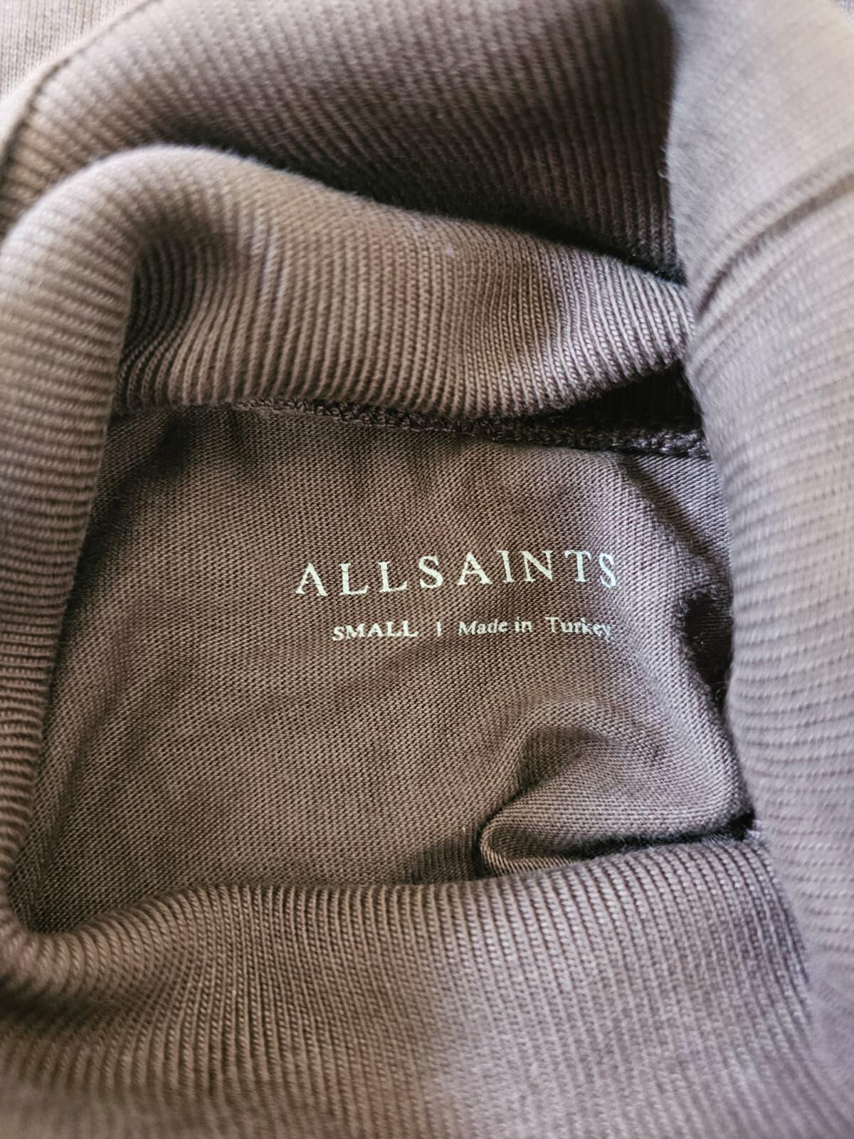 All Saints Mens Roll/Turtle Neck Lightweight Jumper - S/Small - Brown