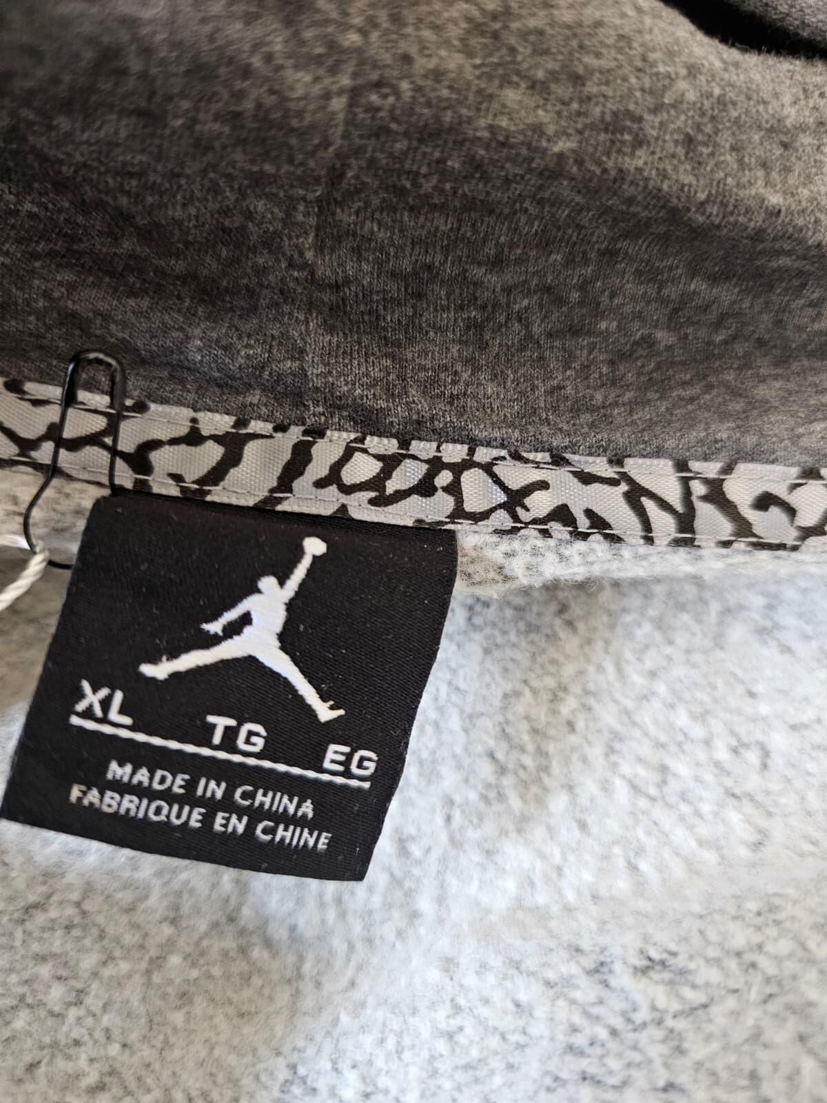 Air Jordan X Nike Air Full Zip Hoodie Jacket - XL/Extra Large - Grey
