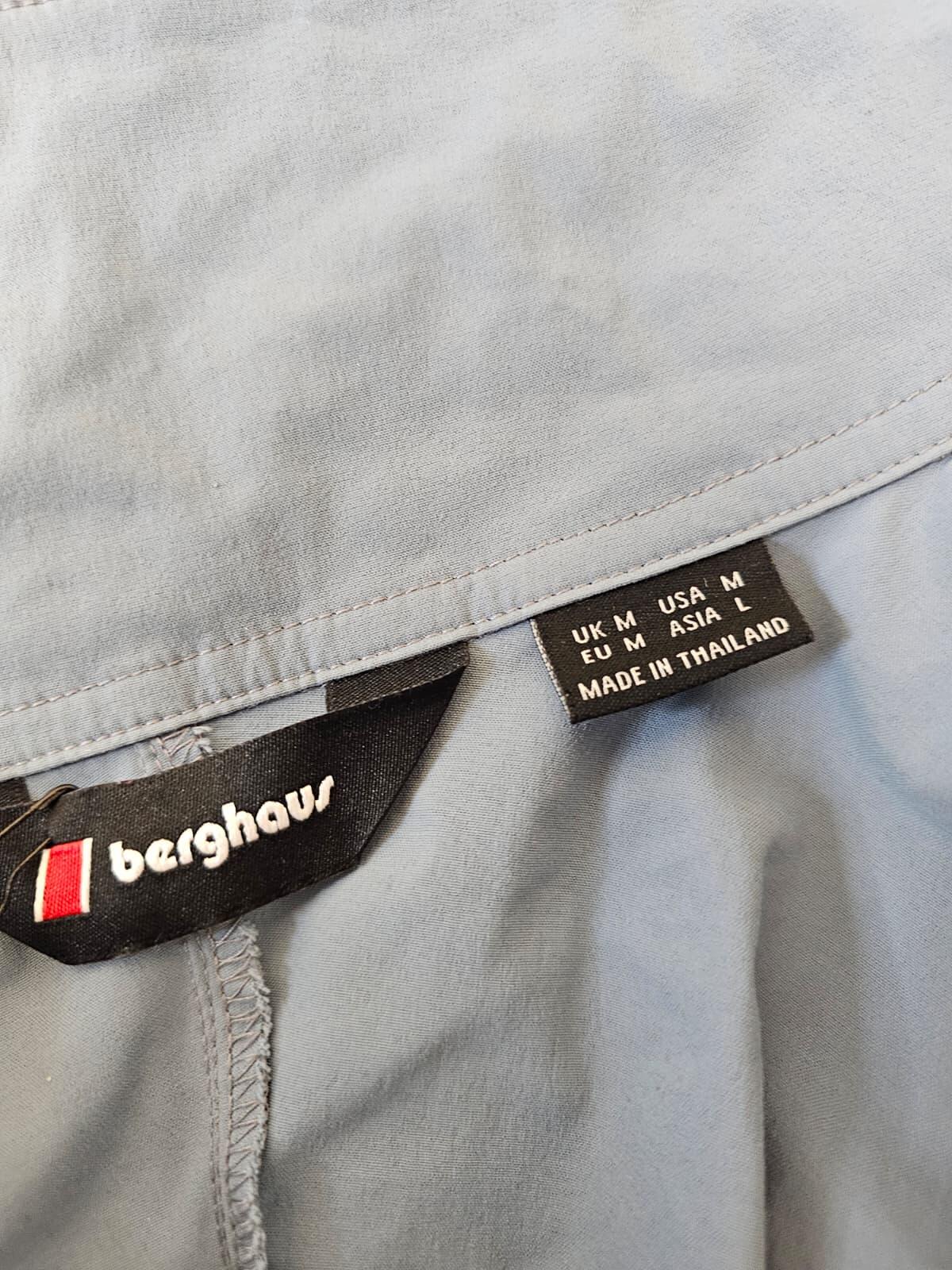 Berghaus Unisex Full Zip Vail 87 Windbreaker Jacket - M/Medium - Blue/Grey