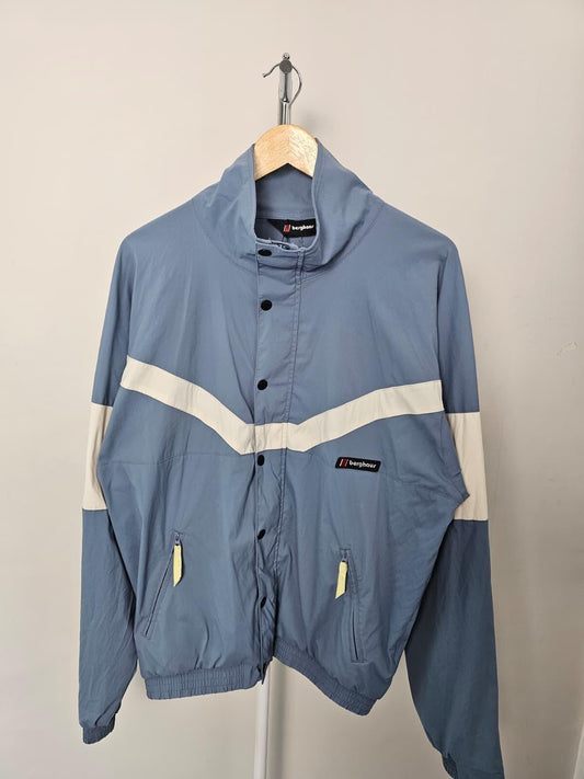 Berghaus Unisex Full Zip Vail 87 Windbreaker Jacket - M/Medium - Blue/Grey
