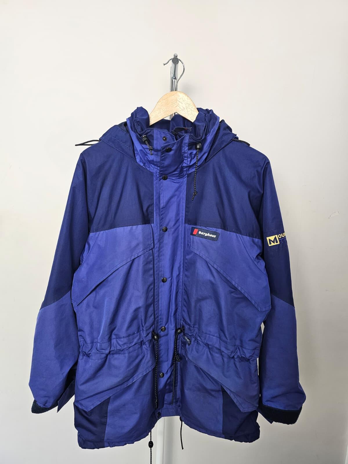 Berghaus Vintage Mountain Trek Tornado I.A. Full Zip Hooded Aqua Foil Jacket - S