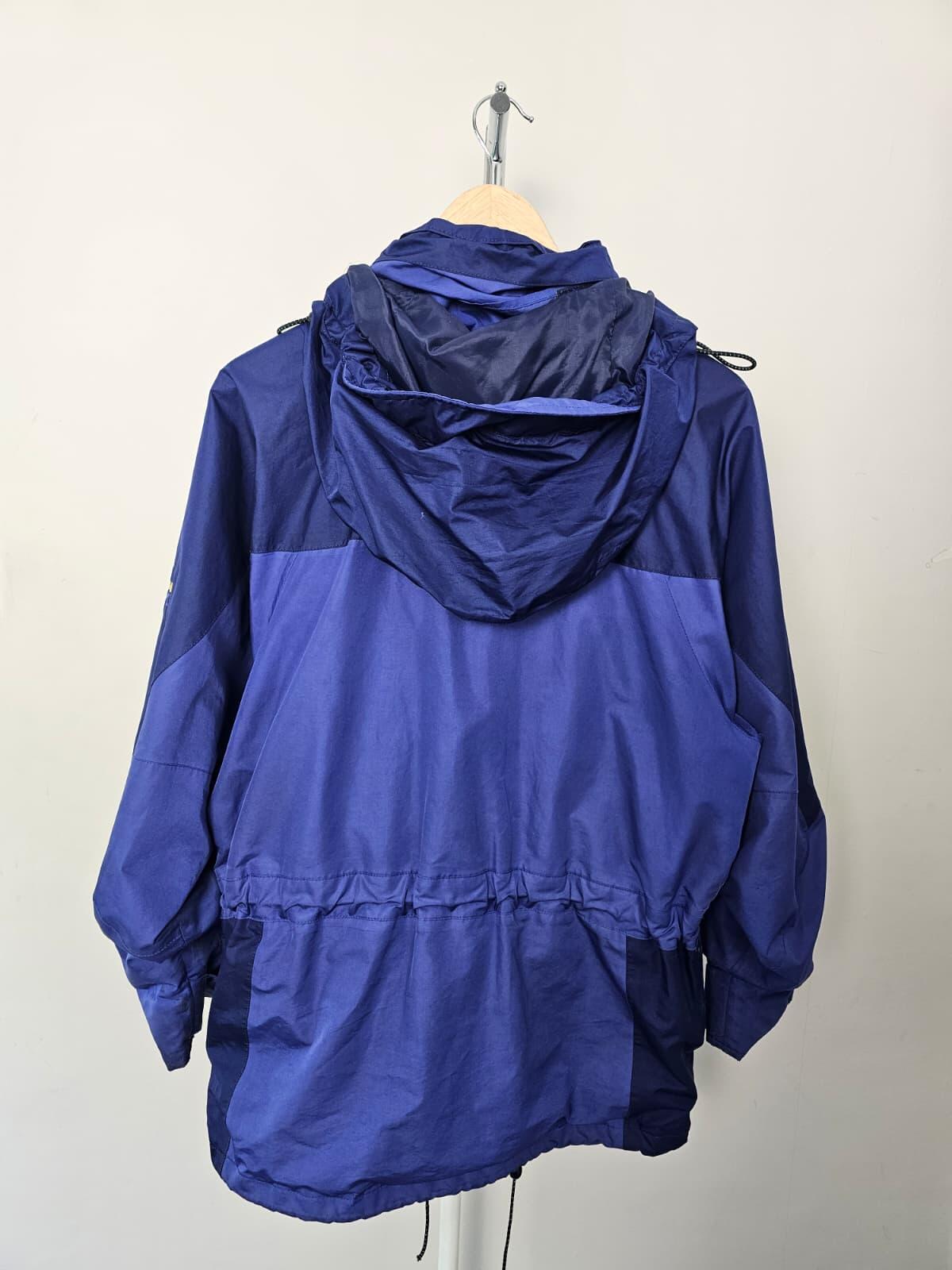 Berghaus Vintage Mountain Trek Tornado I.A. Full Zip Hooded Aqua Foil Jacket - S