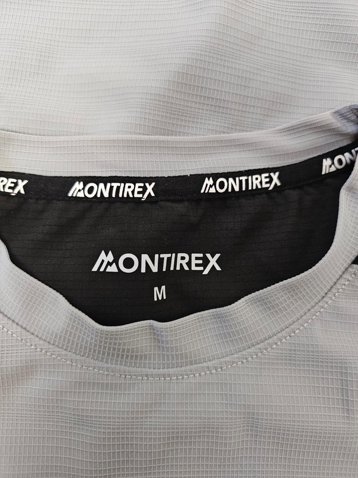 Mens Montirex Short Sleeve Activewear Top T-Shirt - M/Medium - Grey/Black