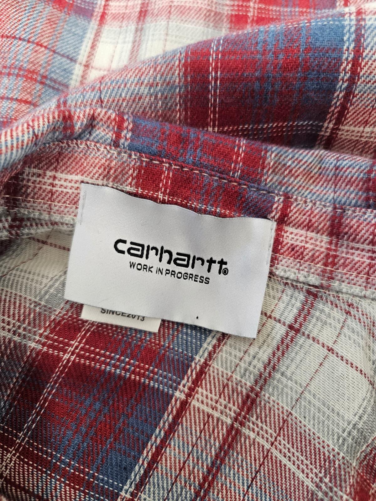 Carharrt WIP 'Work In Progress' Cut Off Madison Style Cut Hem Plaid Shirt - M