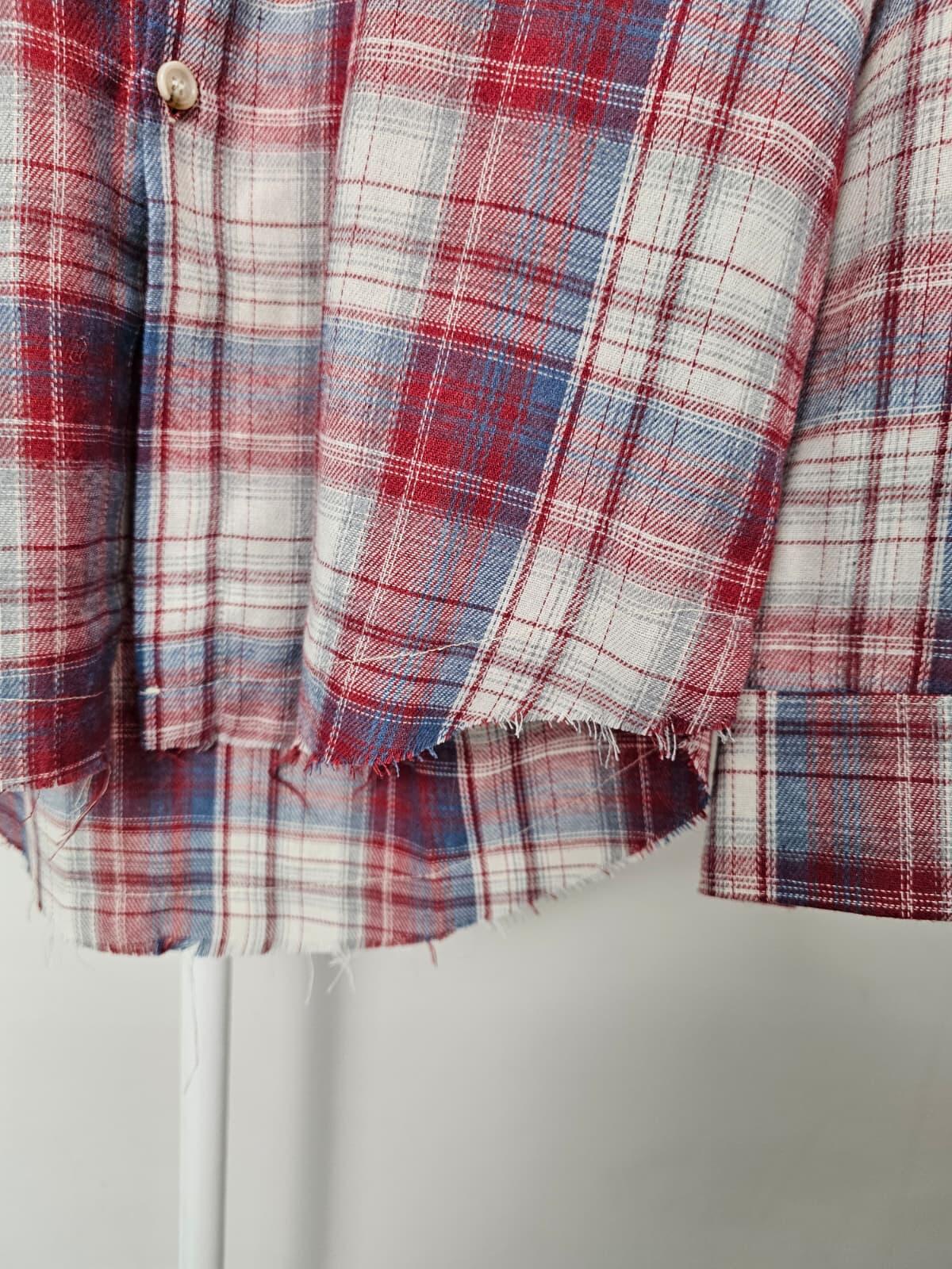 Carharrt WIP 'Work In Progress' Cut Off Madison Style Cut Hem Plaid Shirt - M