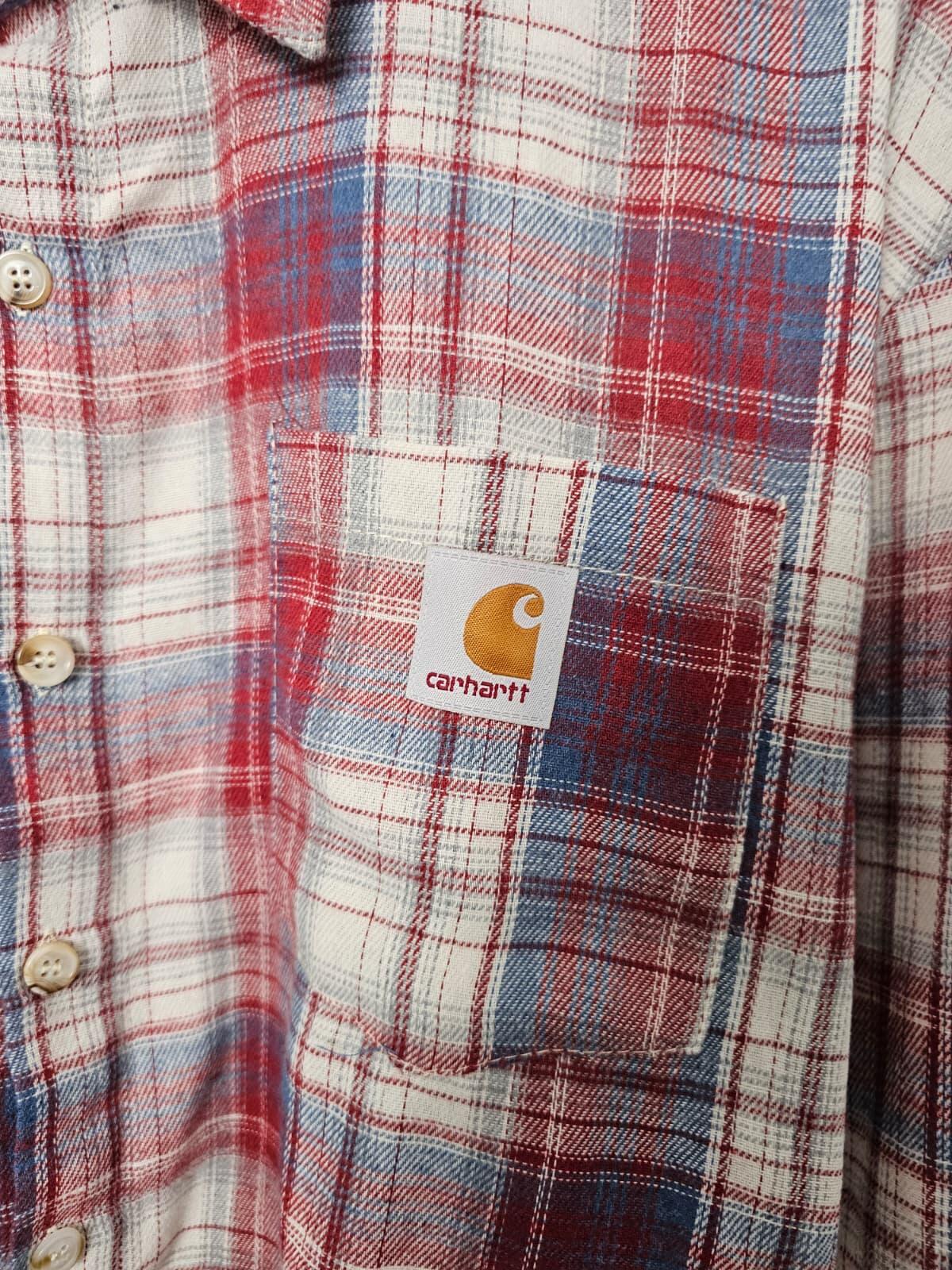 Carharrt WIP 'Work In Progress' Cut Off Madison Style Cut Hem Plaid Shirt - M