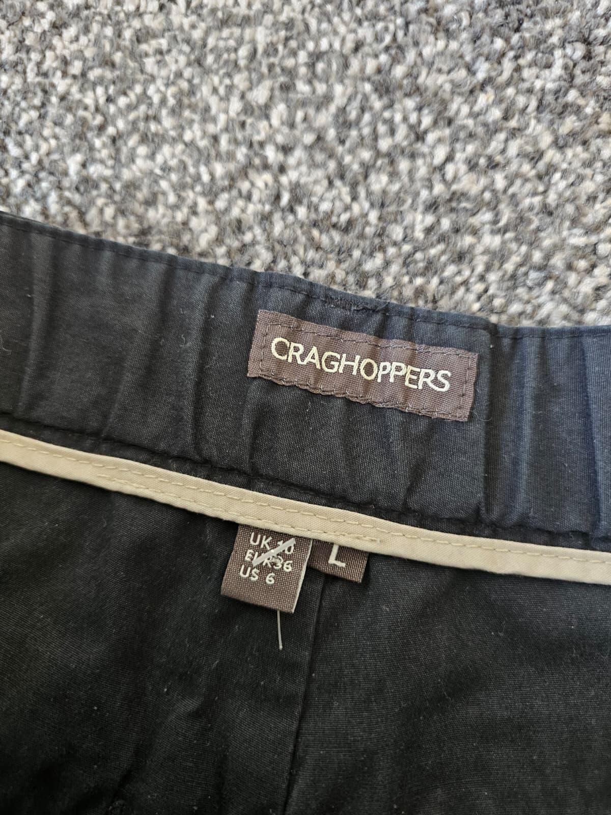 Craghoppers women's/ladies Black Cargo Style Hiking/Walking Trousers - UK 10