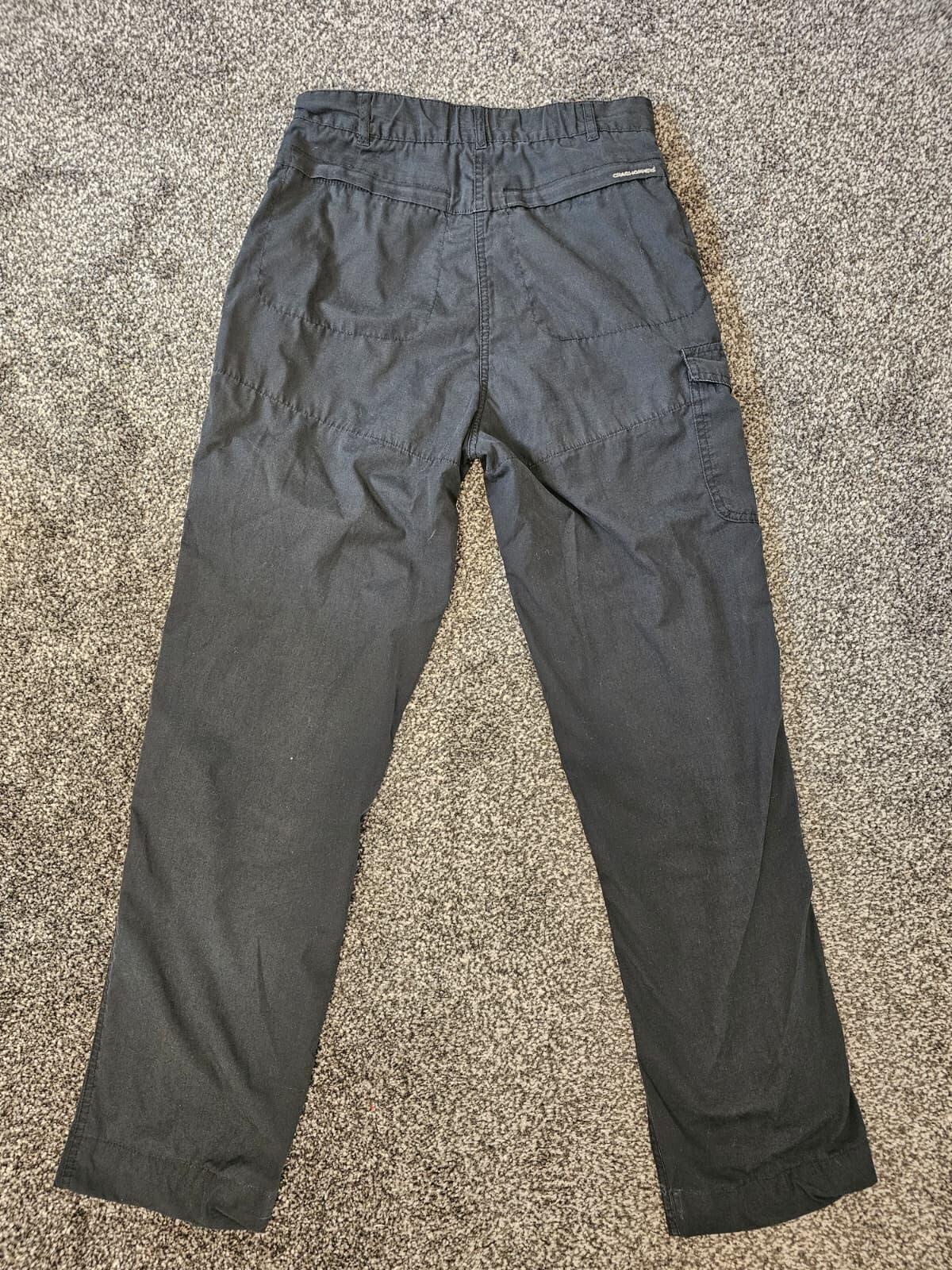 Craghoppers women's/ladies Black Cargo Style Hiking/Walking Trousers - UK 10