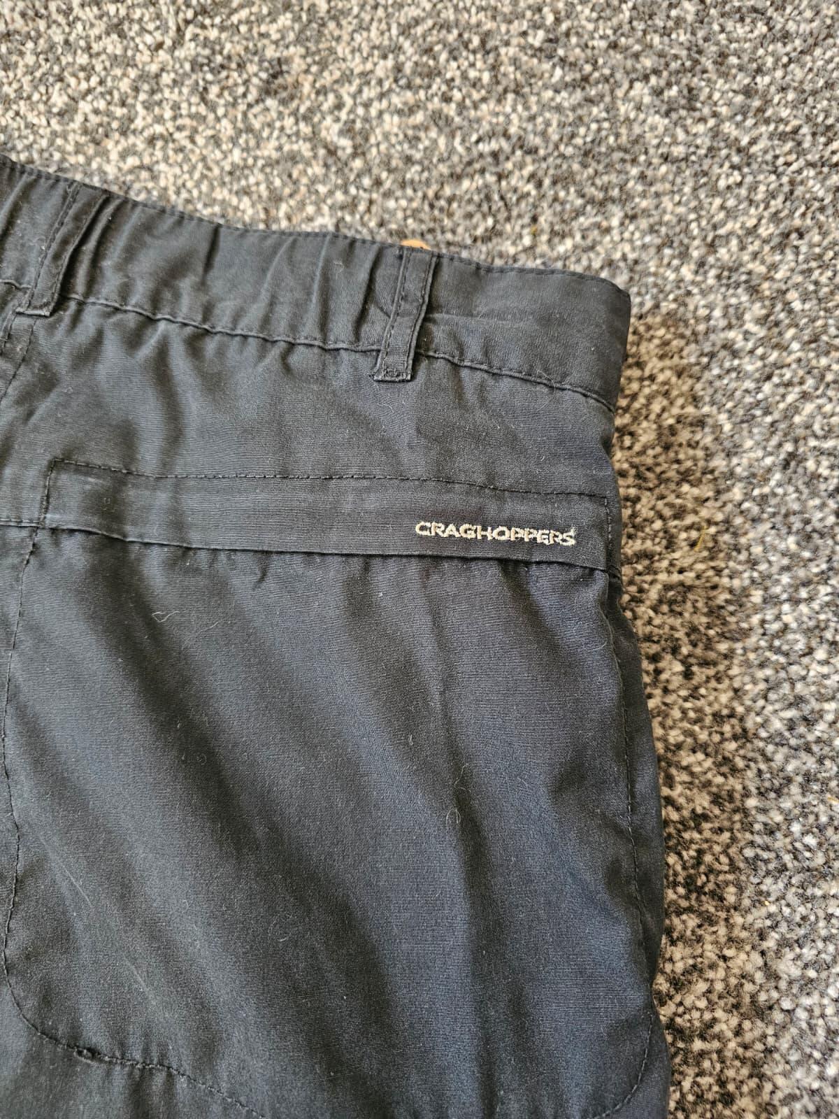 Craghoppers women's/ladies Black Cargo Style Hiking/Walking Trousers - UK 10