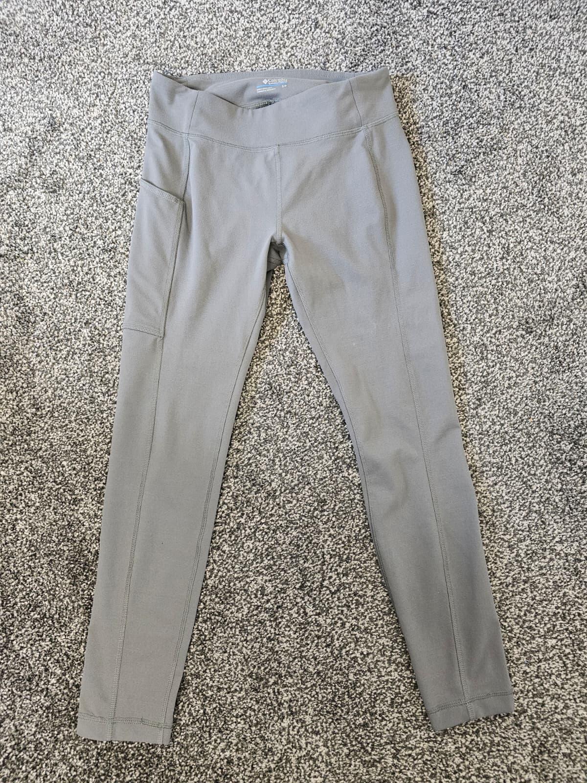 Columbia Women's Grey Activewear Sports Casual Leggings - S/Small
