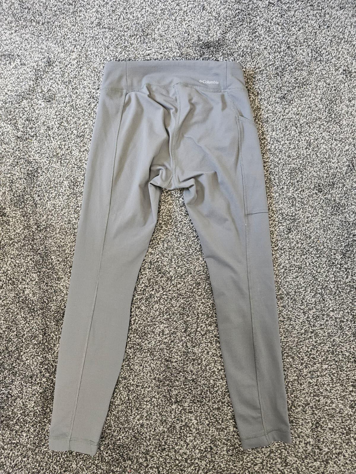 Columbia Women's Grey Activewear Sports Casual Leggings - S/Small