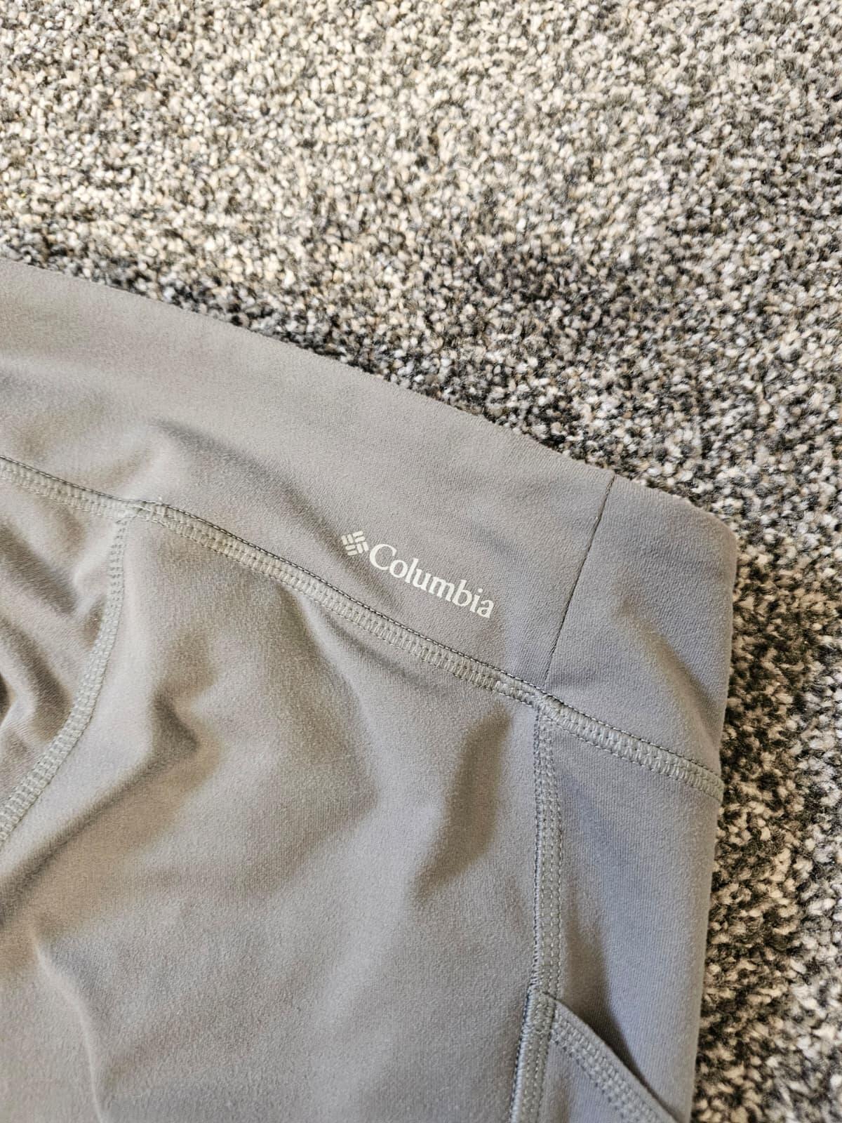 Columbia Women's Grey Activewear Sports Casual Leggings - S/Small